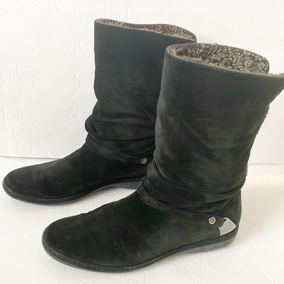 Stuart Weitzman Sherpa Lining Boots Size 9.5 - Picture 3 of 14